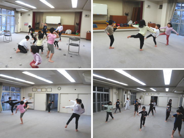 新聞ボール投げトレーニング