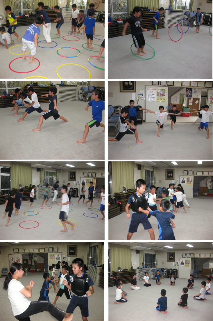 落合空手教室 稽古の様子