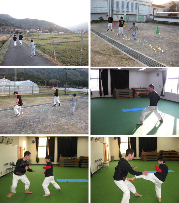 三田空手教室 稽古の様子