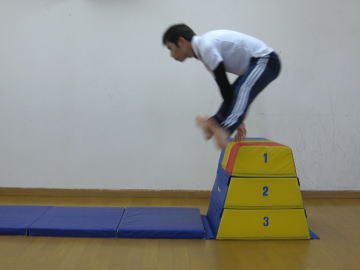 幼児体育 運動遊び 開脚跳び