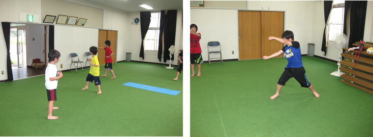 三田空手教室 稽古の様子