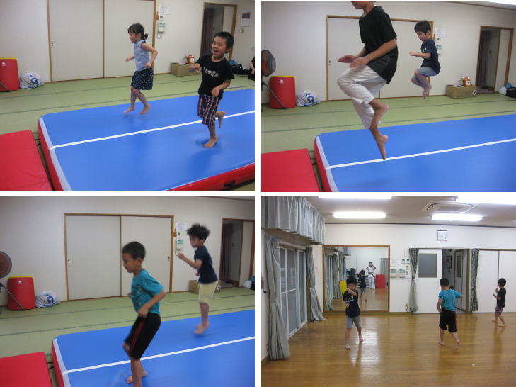 矢口が丘空手教室 エアートラック トレーニング