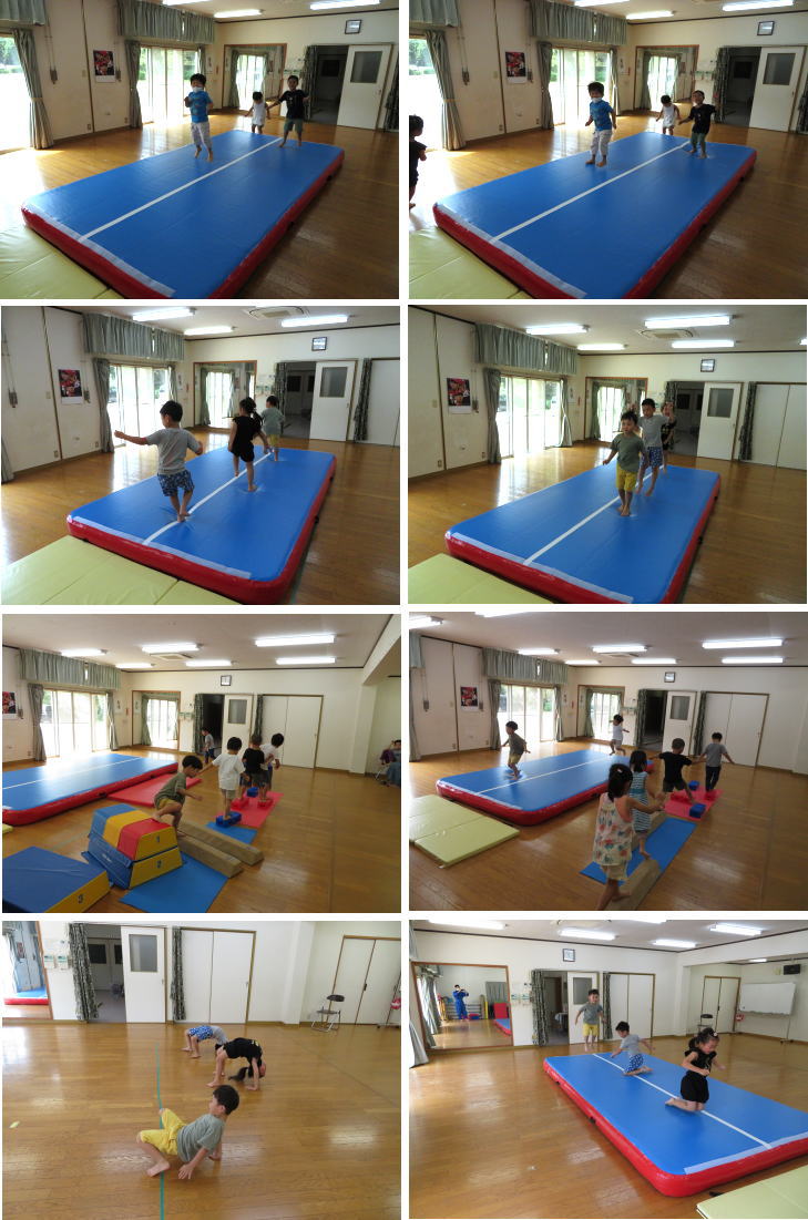エアートラック 運動遊び　幼児