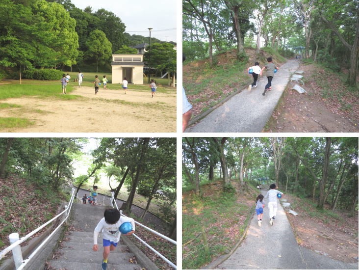 空手教室 外の稽古