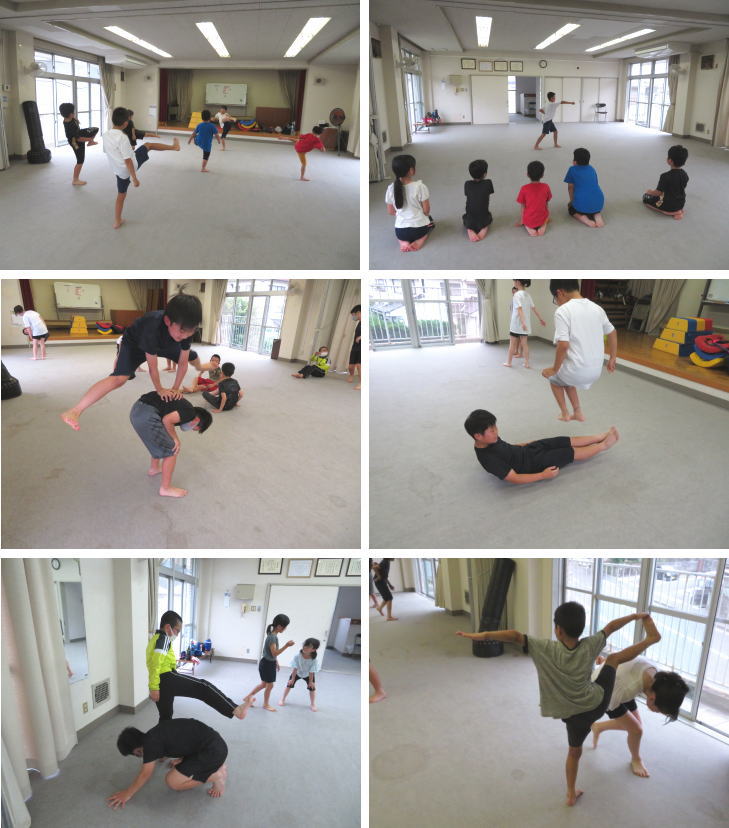 安佐北区 深川 空手 小学生 トレーニング