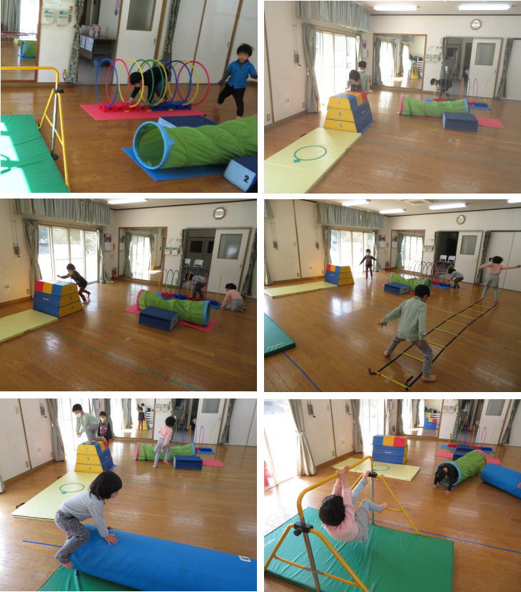 にんじゃあそび 幼児 トンネル遊び