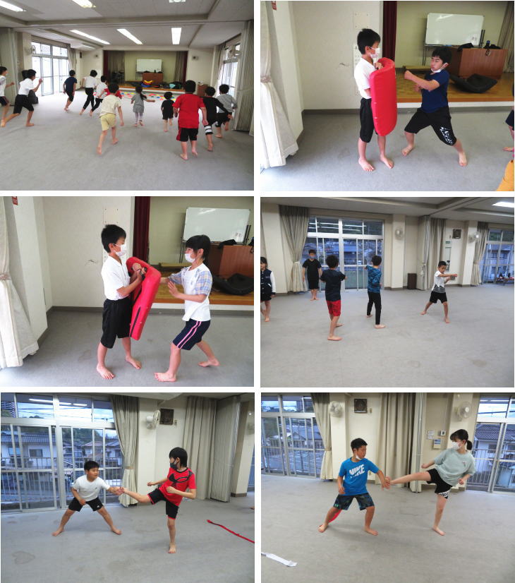 深川 ミット打ち 組手