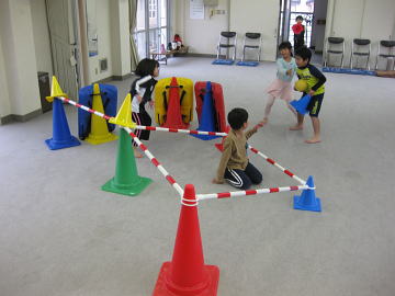 深川空手教室 稽古前の遊び