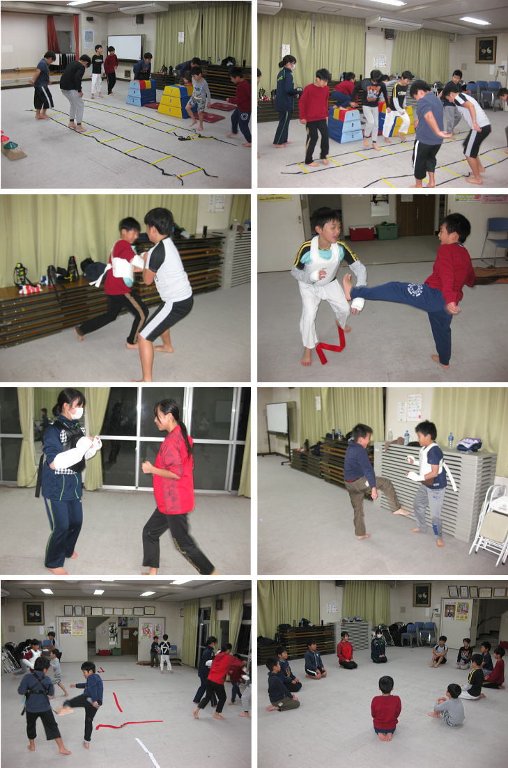 落合空手教室 稽古の様子2 width=