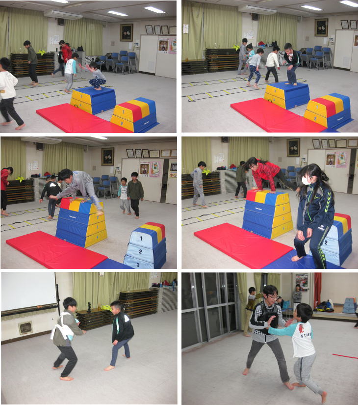 落合空手教室 稽古の様子