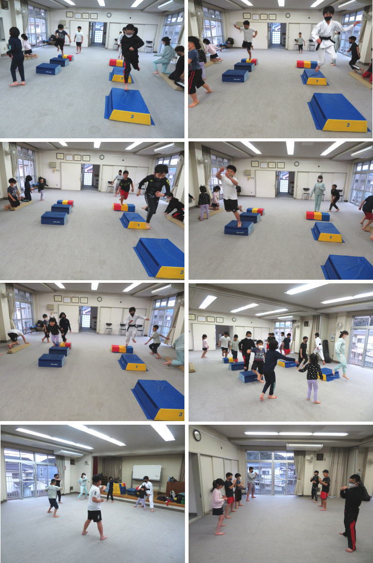 深川 安佐北区 空手 稽古の様子