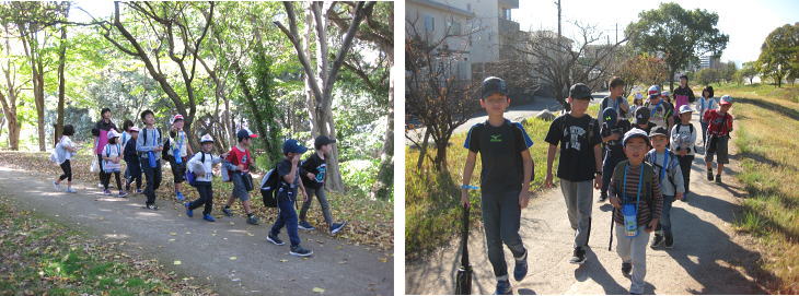 空手教室 八木梅林公園 わんぱくウォーキング2